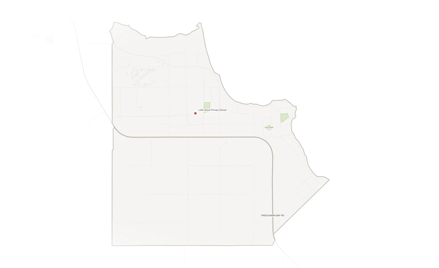 Little Grove urban fabric map