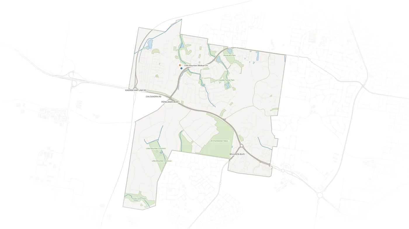 Little Mountain urban fabric map
