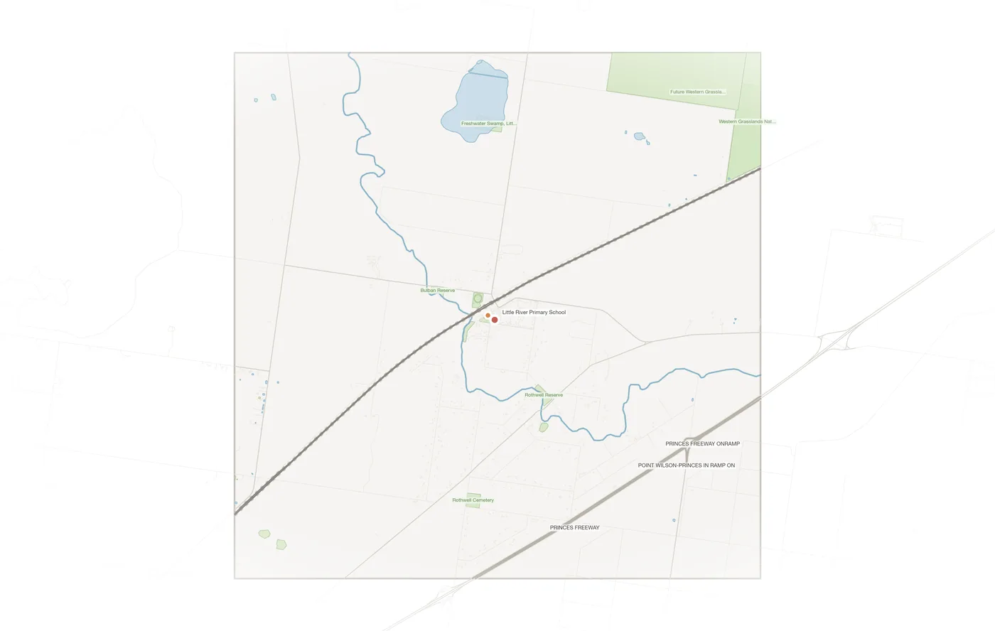 Little River urban fabric map