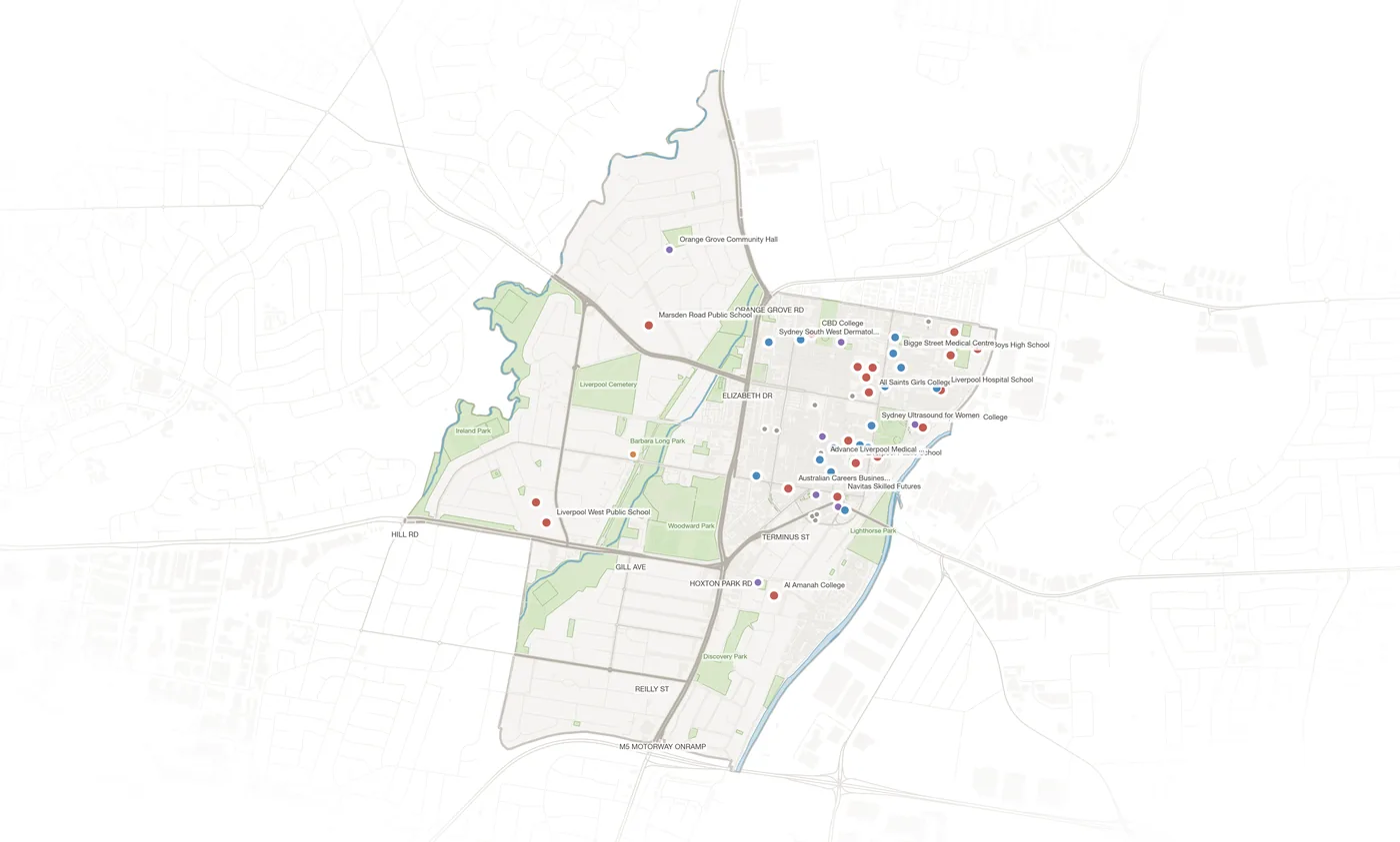Liverpool urban fabric map