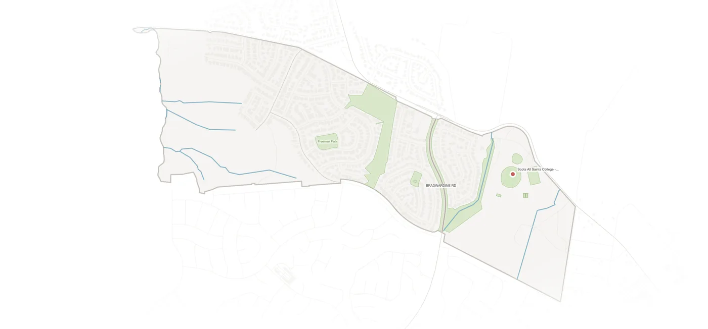 Llanarth urban fabric map