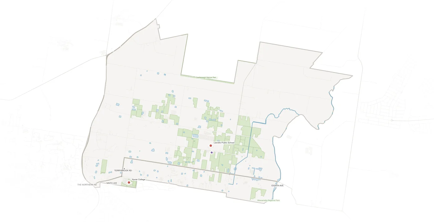 Llandilo urban fabric map