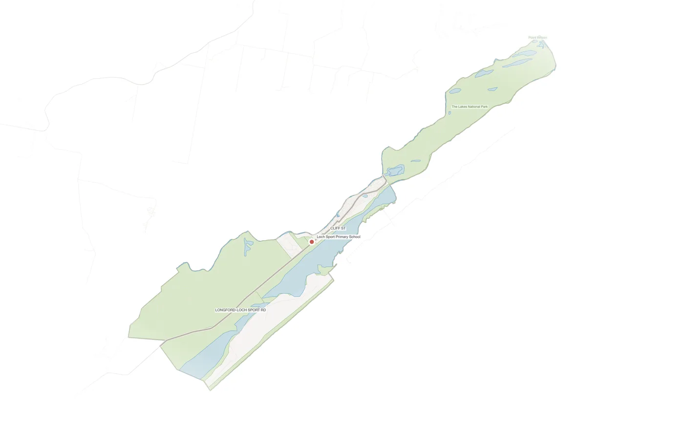 Loch Sport urban fabric map