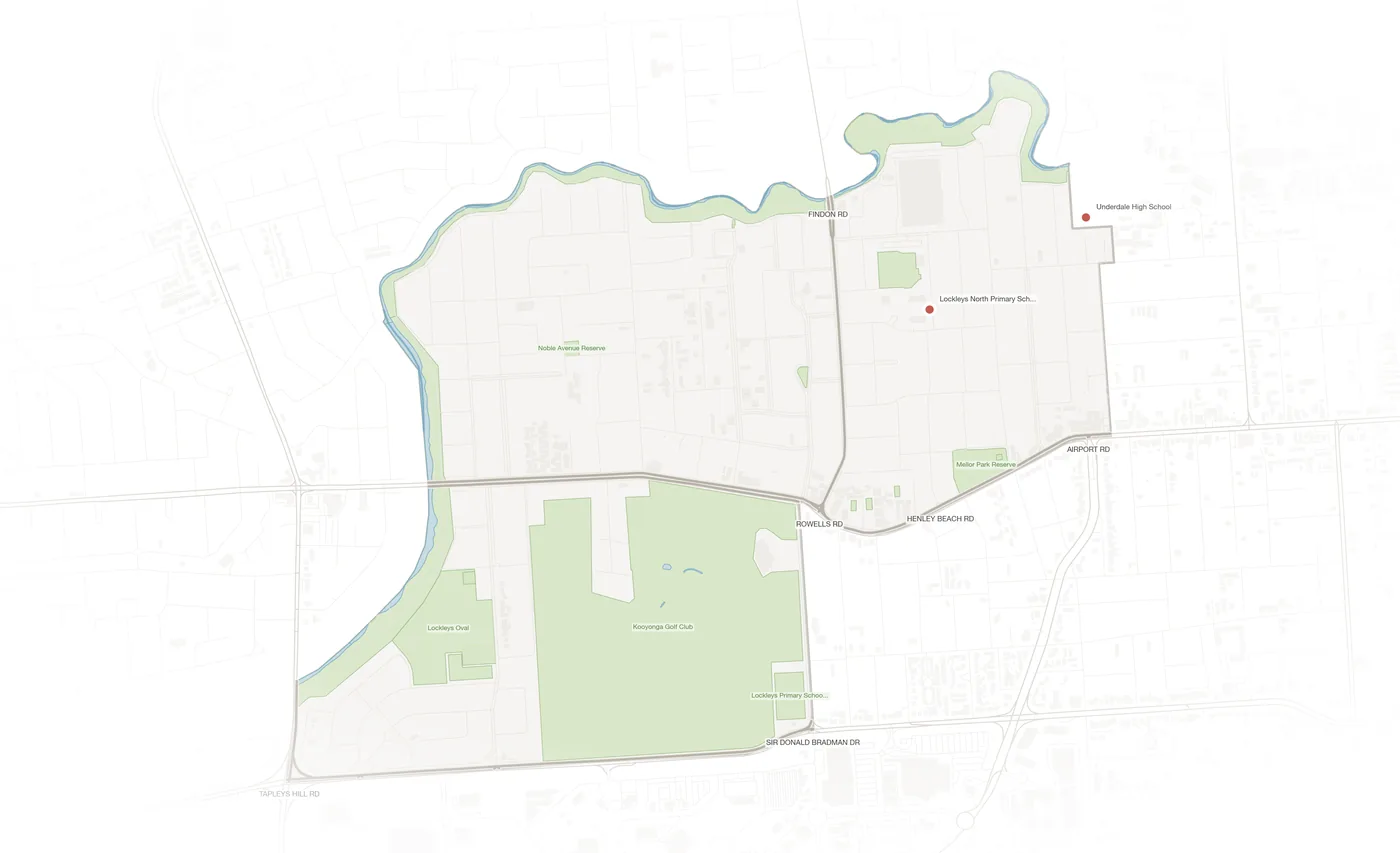 Lockleys urban fabric map