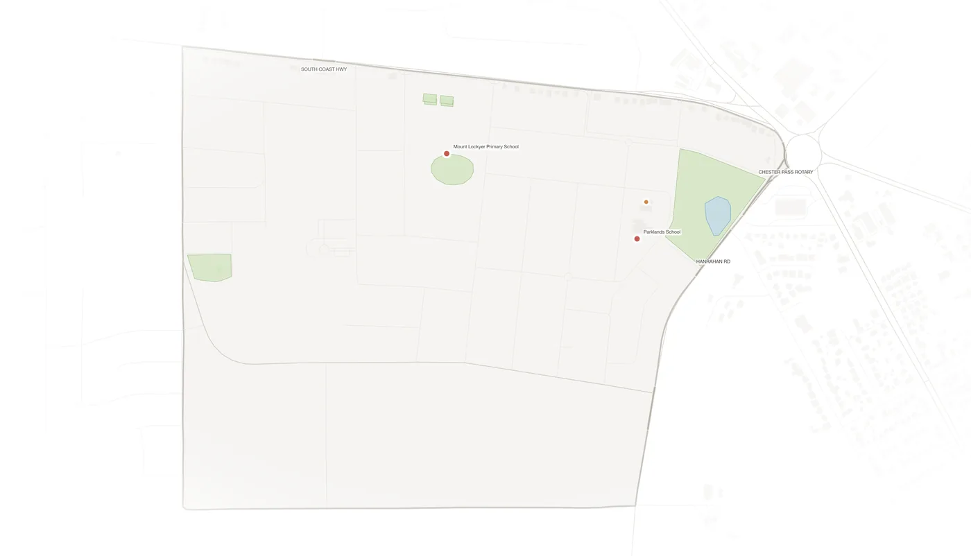 Lockyer urban fabric map