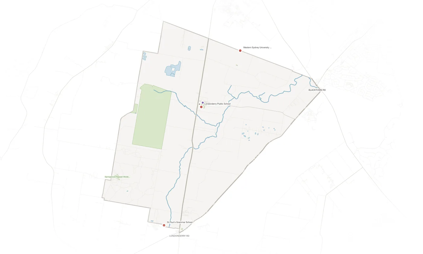 Londonderry urban fabric map