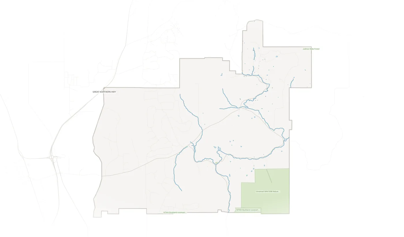 Lower Chittering urban fabric map