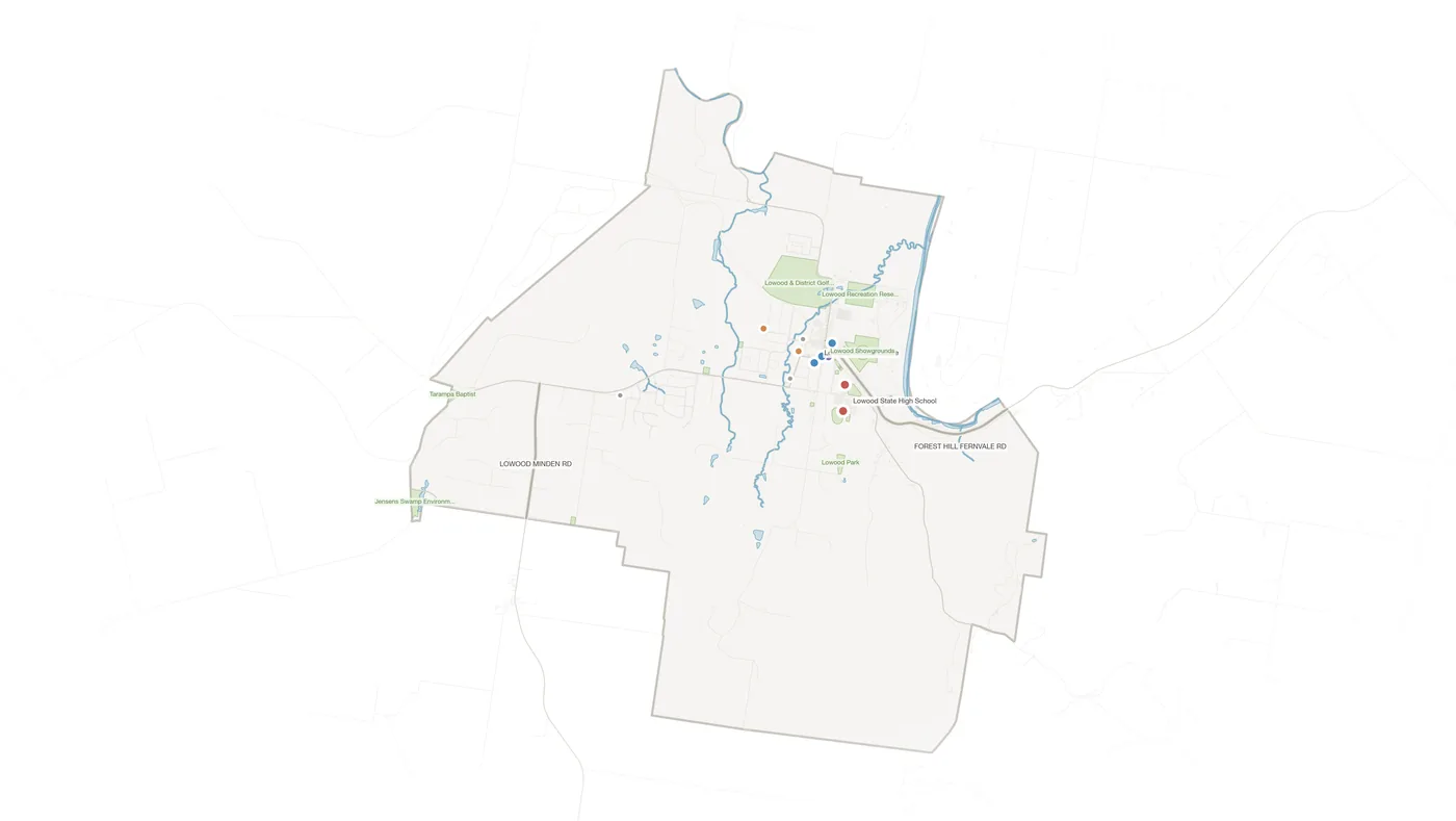 Lowood urban fabric map