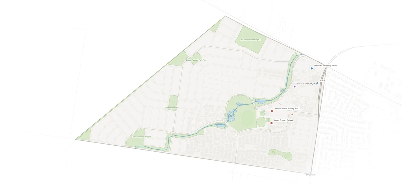 Lucas urban fabric map