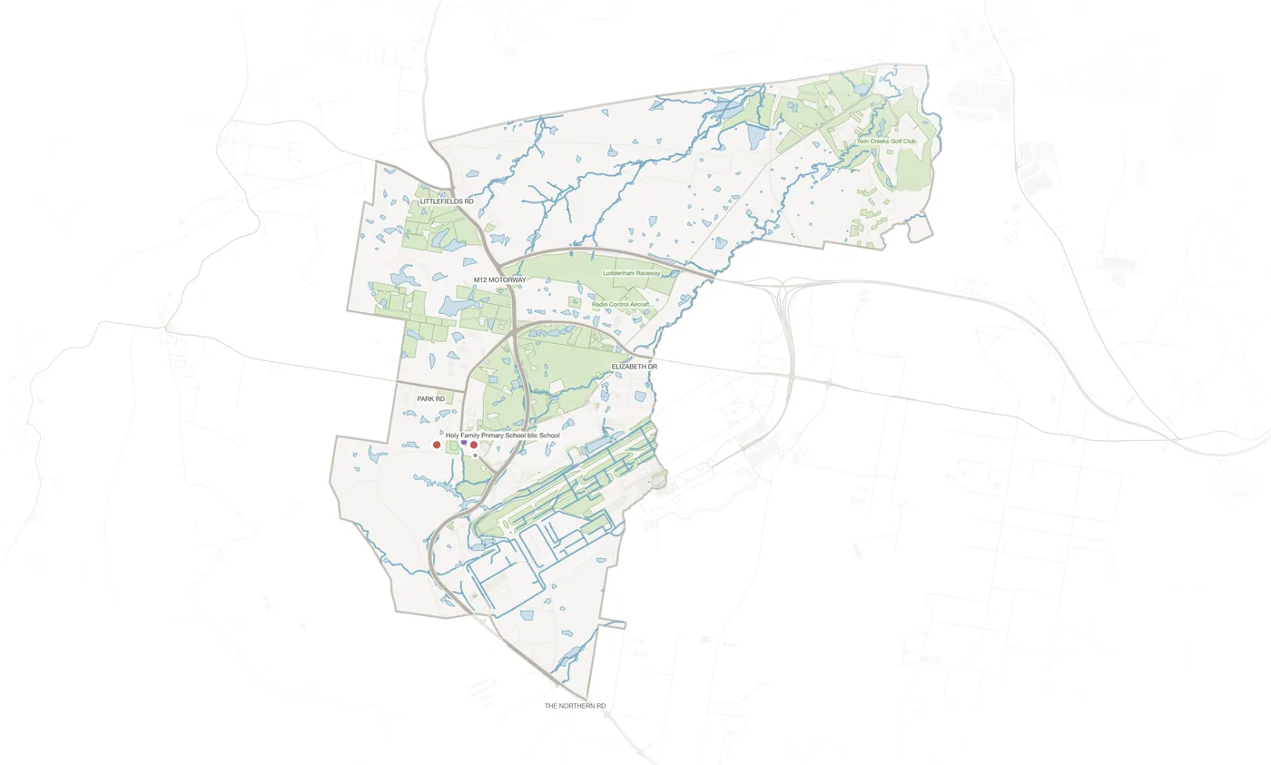Luddenham urban fabric map