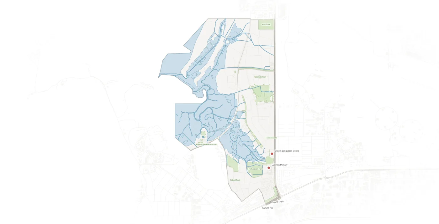 Ludmilla urban fabric map