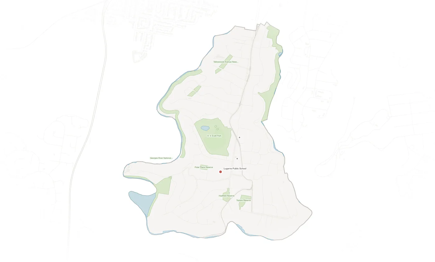Lugarno urban fabric map