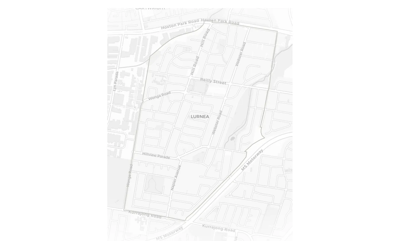 Lurnea urban fabric map