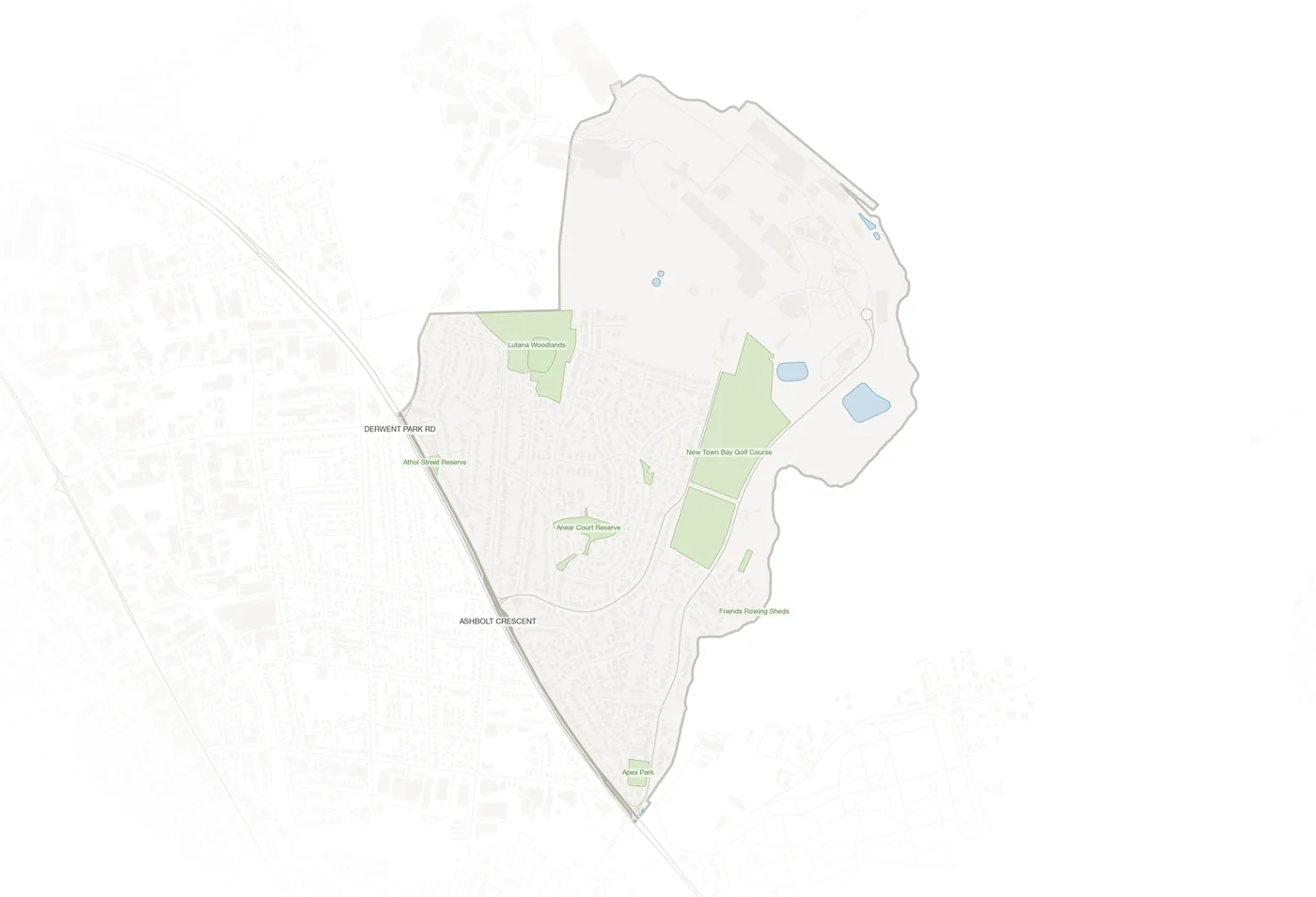 Lutana urban fabric map
