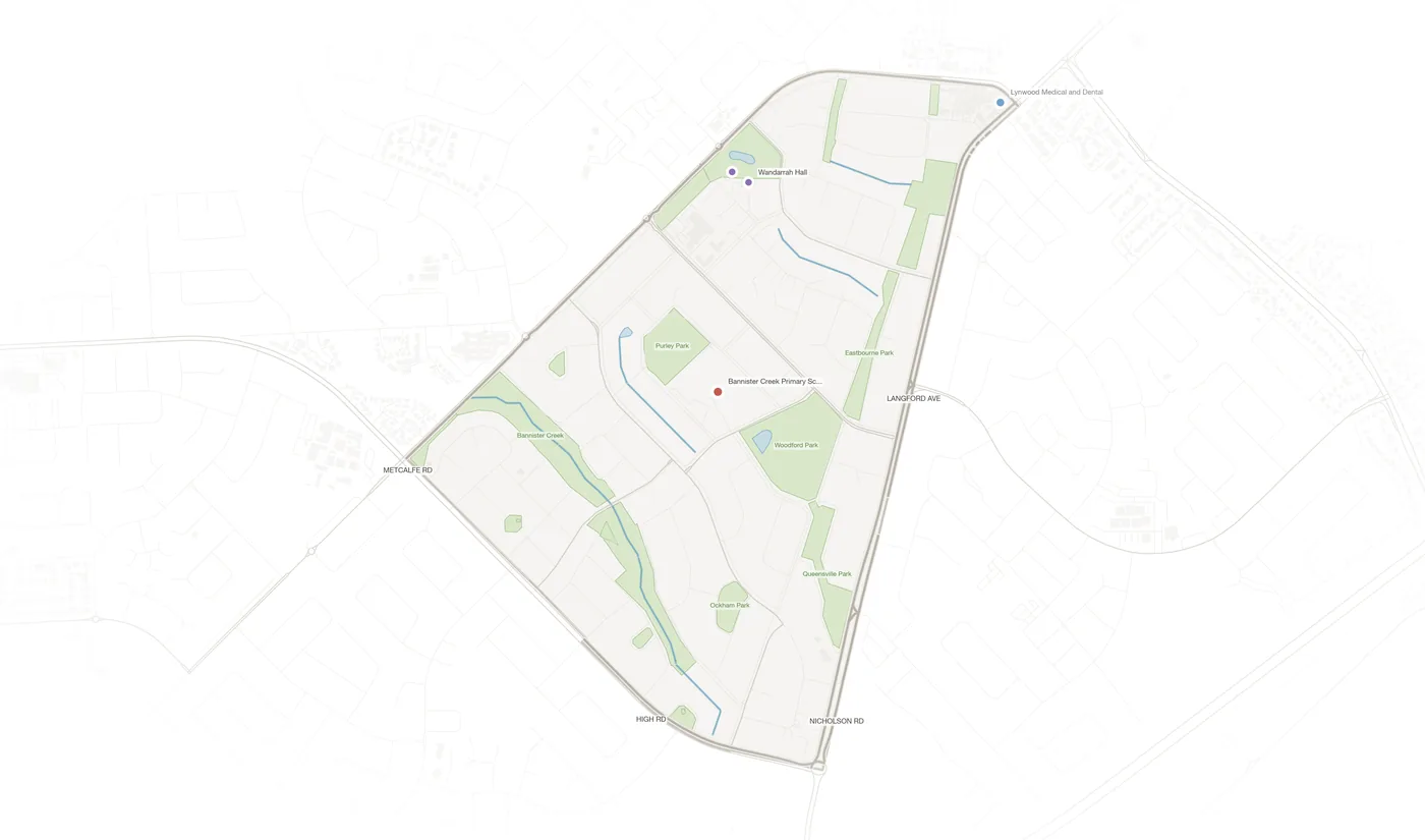 Lynwood urban fabric map