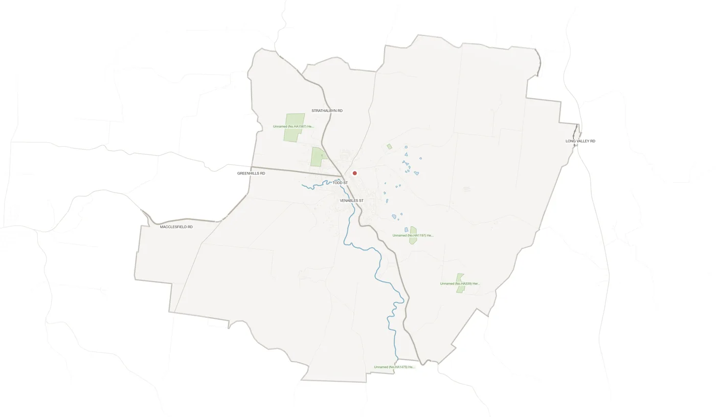 Macclesfield urban fabric map