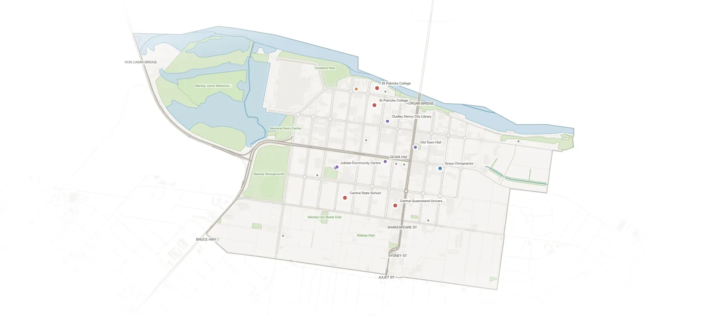 Mackay urban fabric map