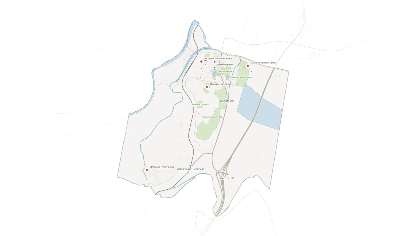 Macksville urban fabric map