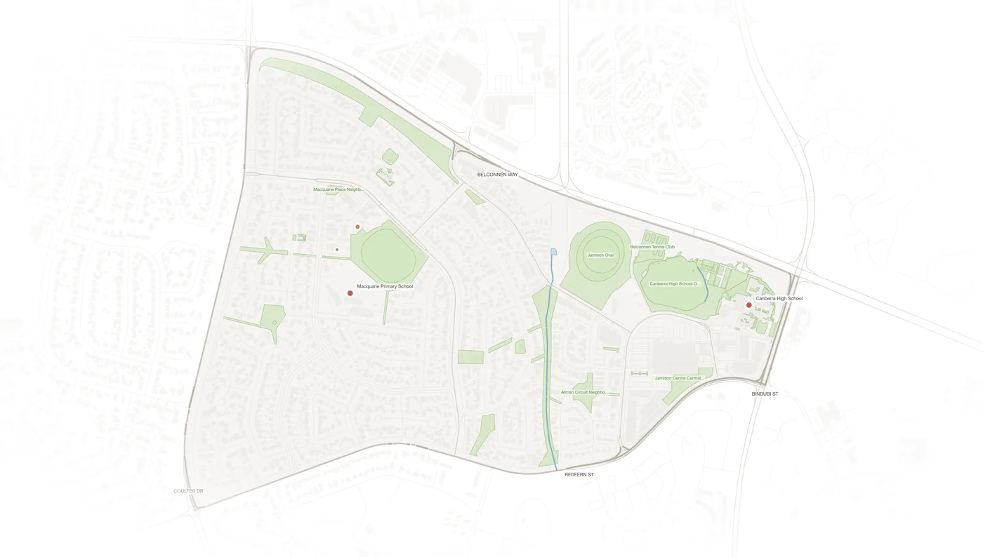 Macquarie urban fabric map