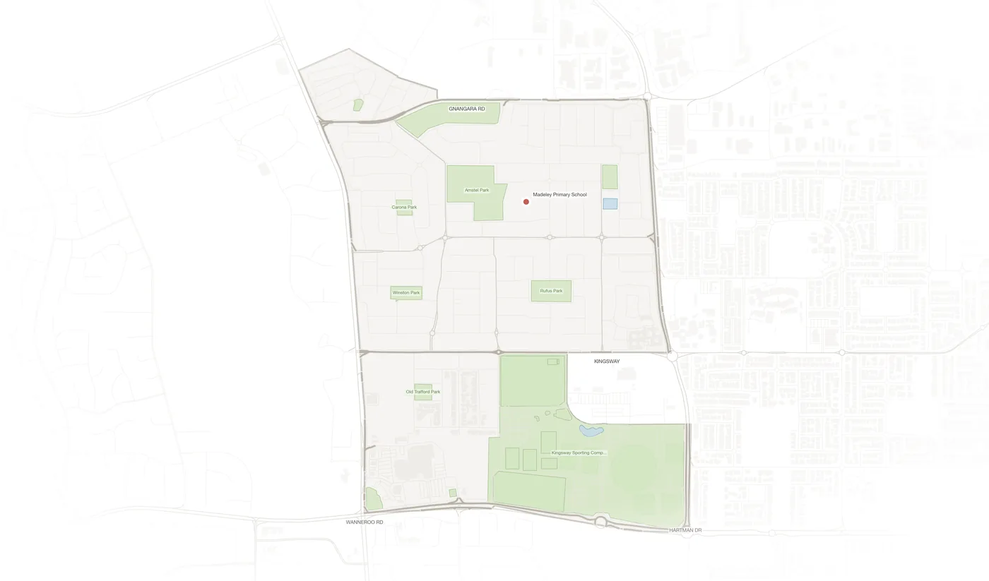 Madeley urban fabric map