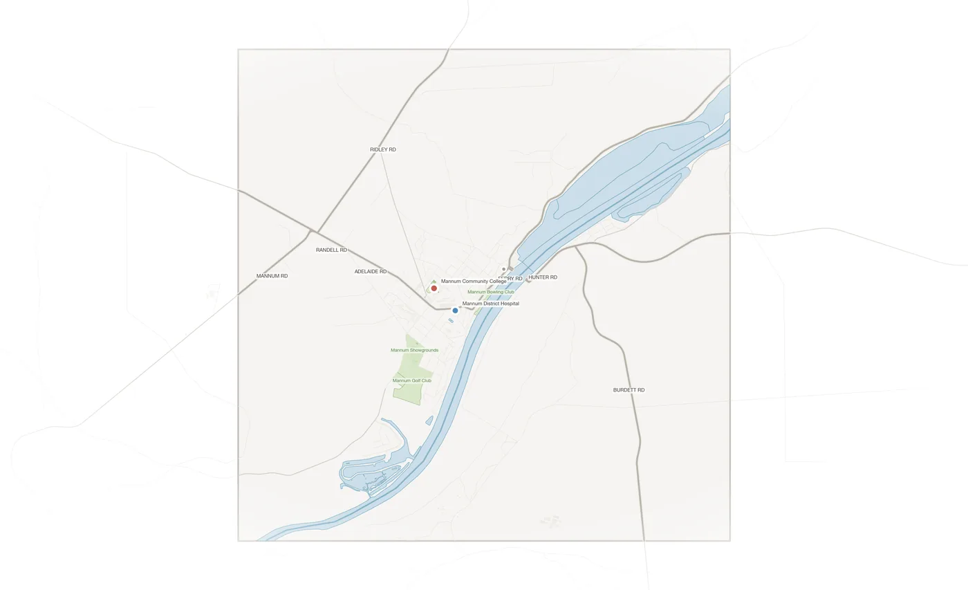 Mannum urban fabric map