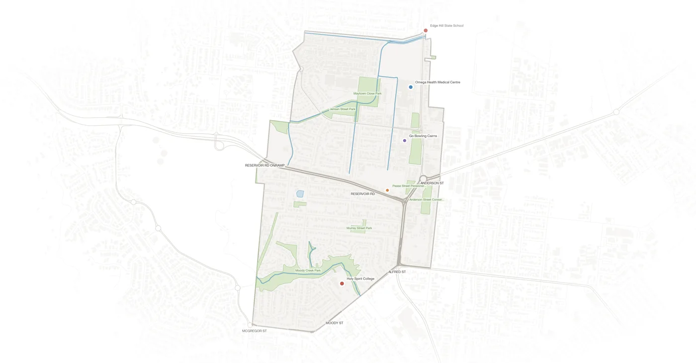 Manoora urban fabric map