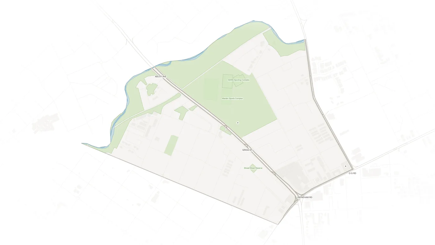 Marden urban fabric map