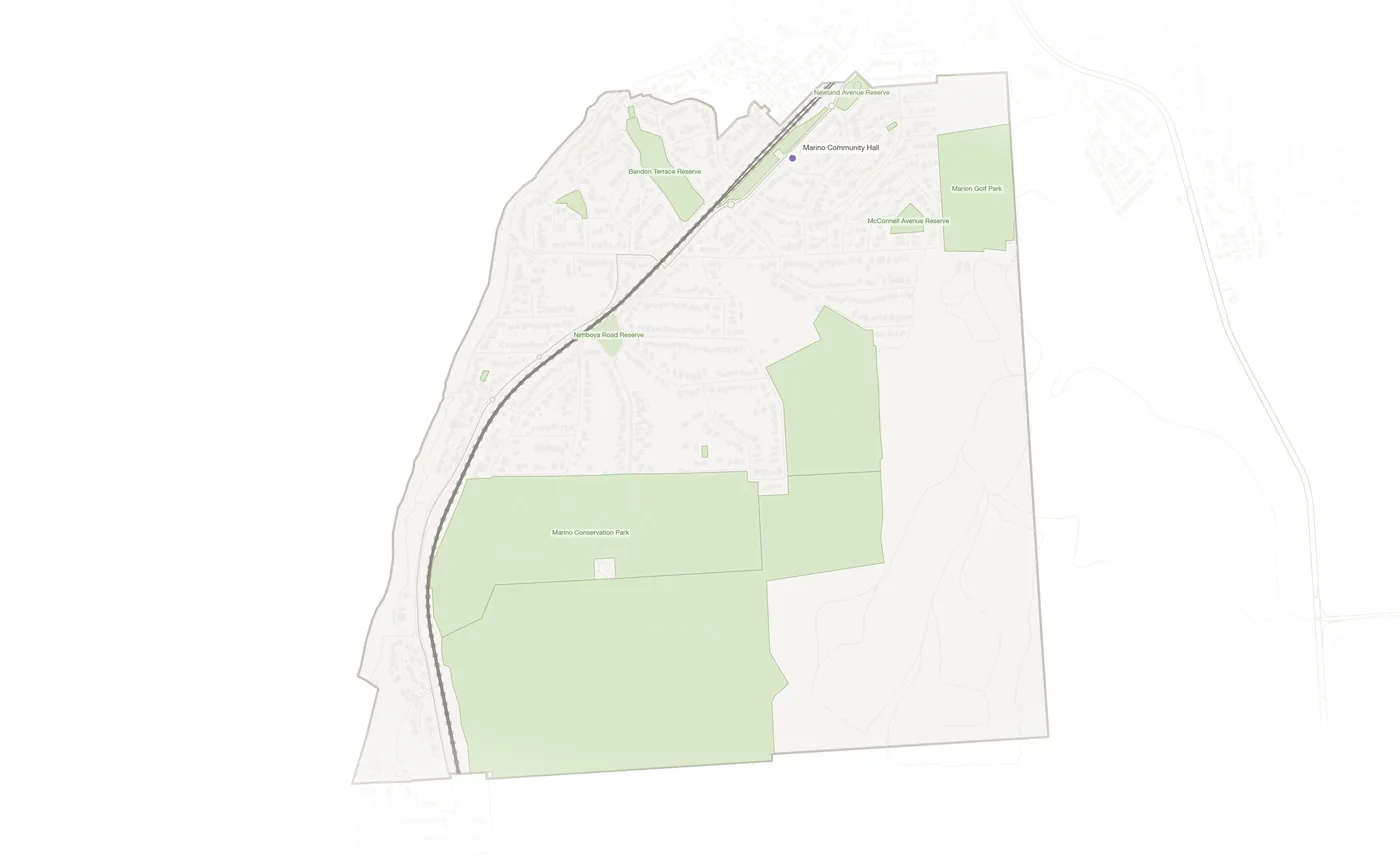 Marino urban fabric map