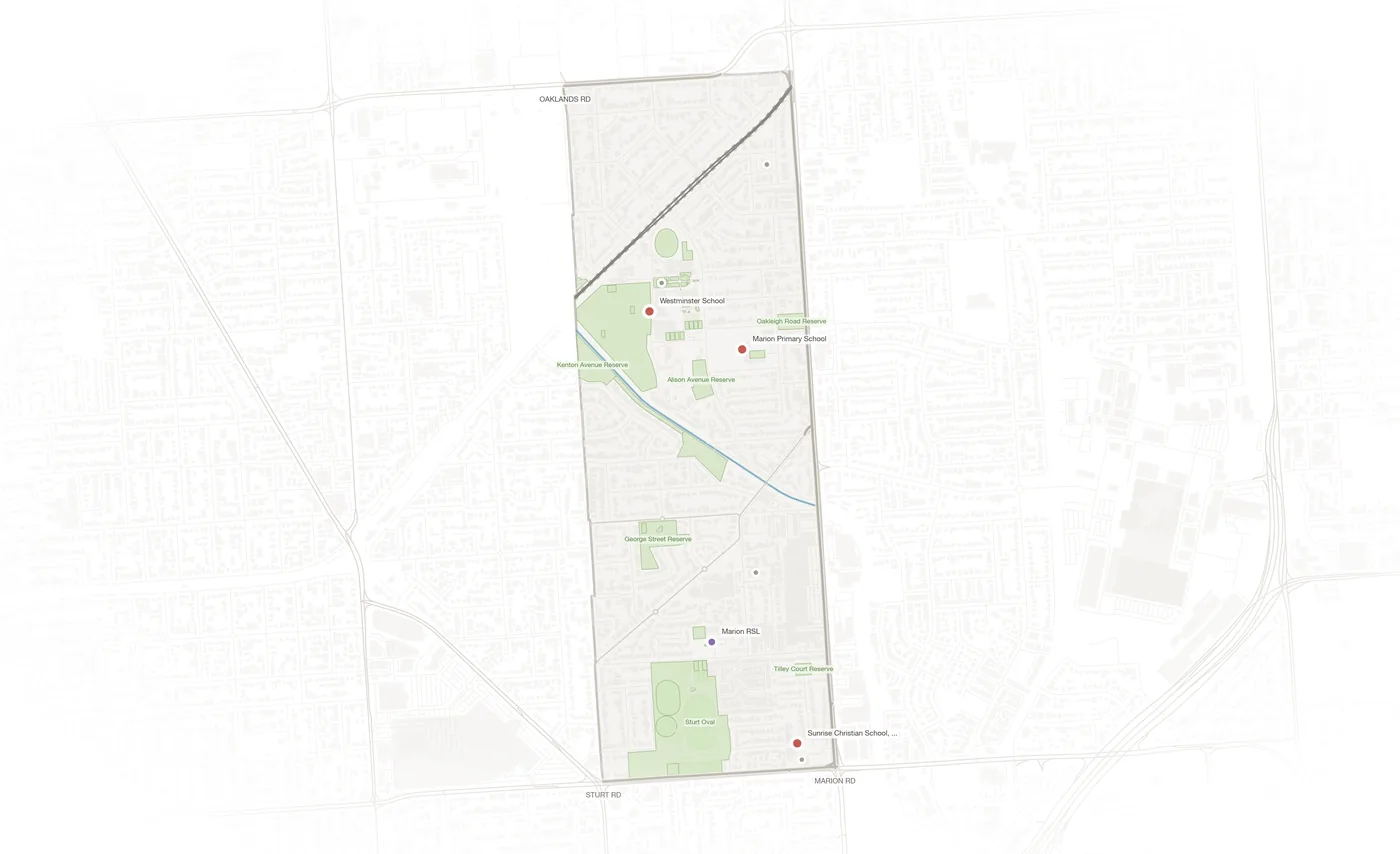 Marion urban fabric map
