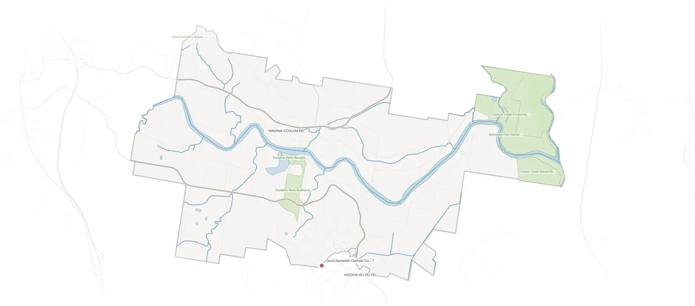 Maroochy River urban fabric map