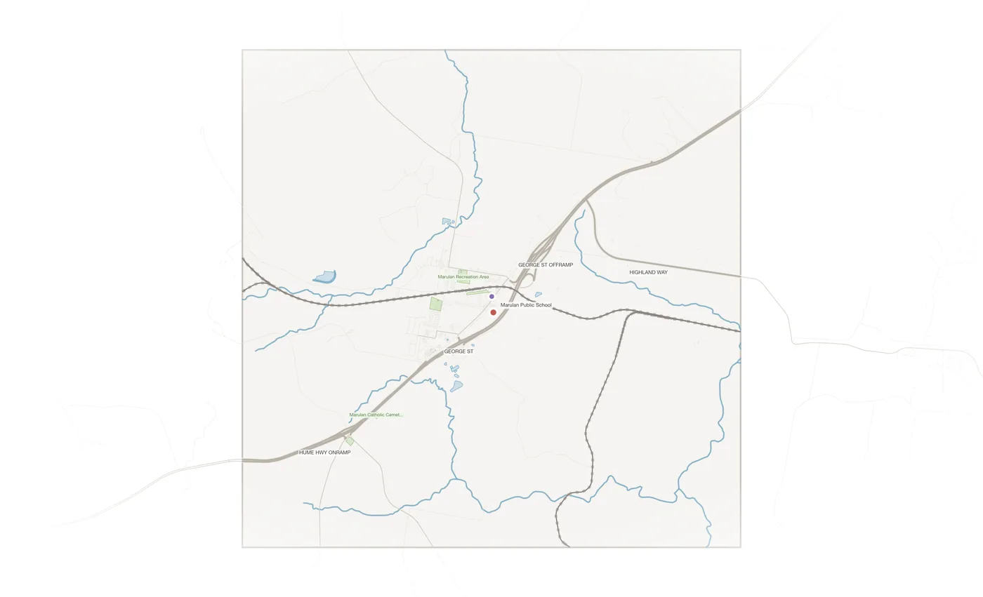 Marulan urban fabric map