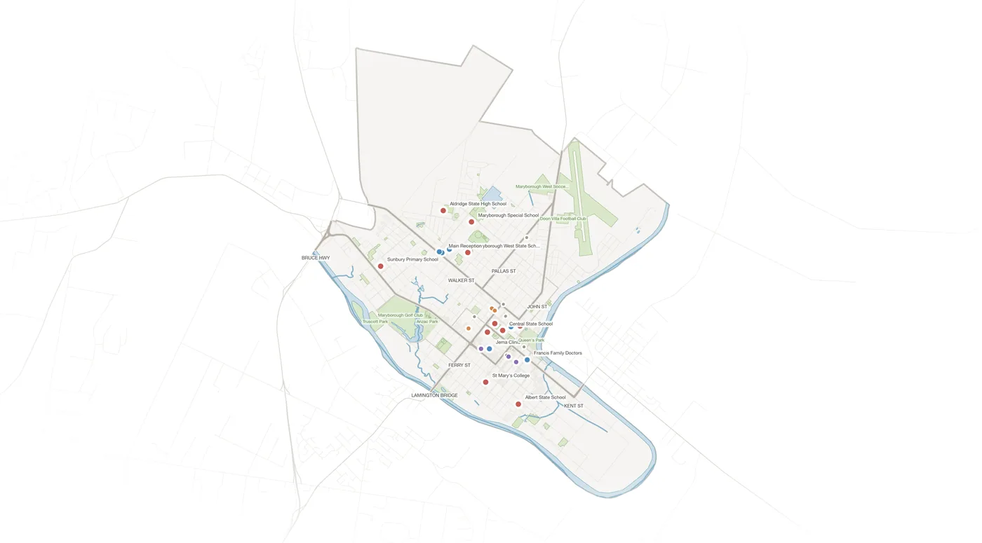 Maryborough urban fabric map