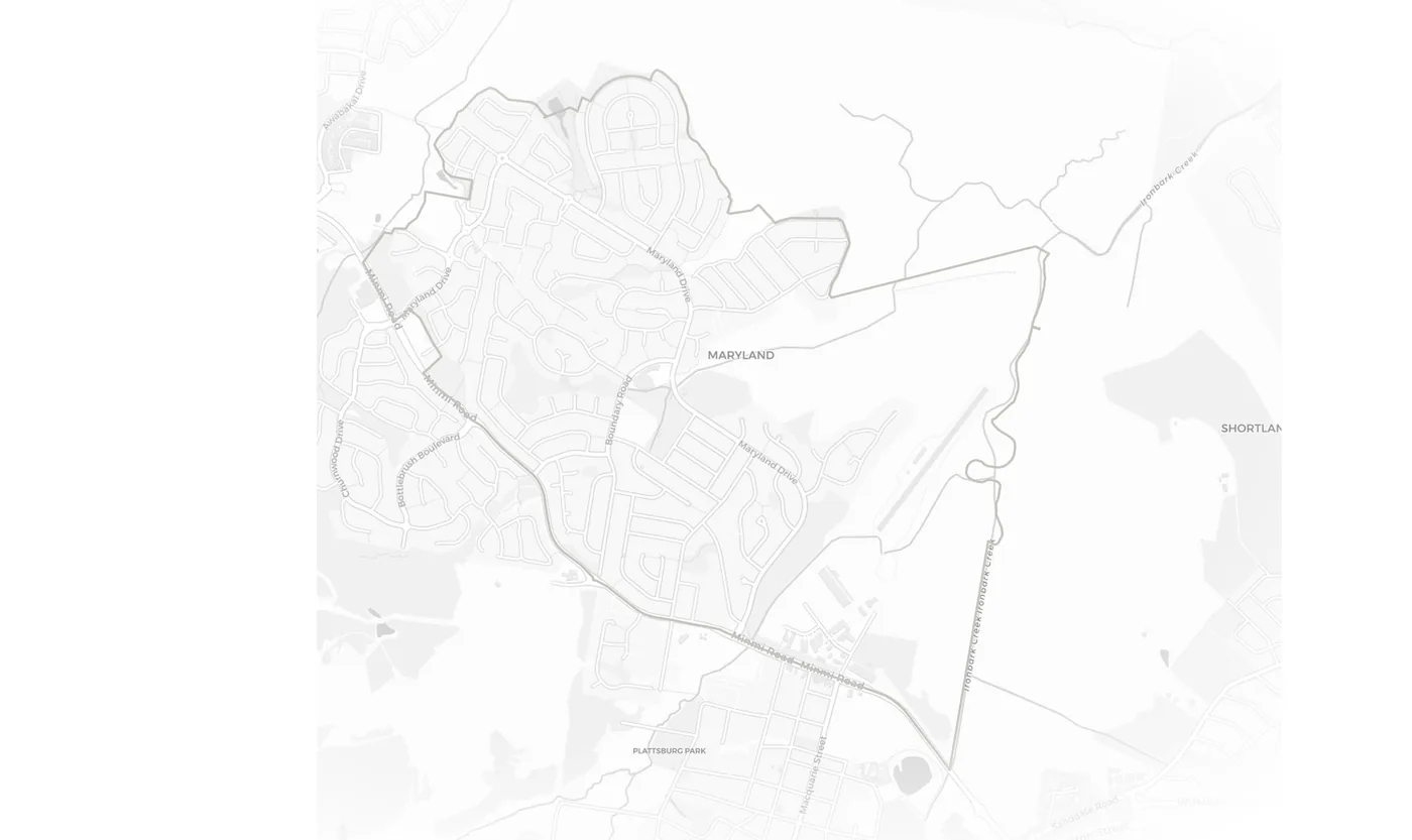 Maryland urban fabric map