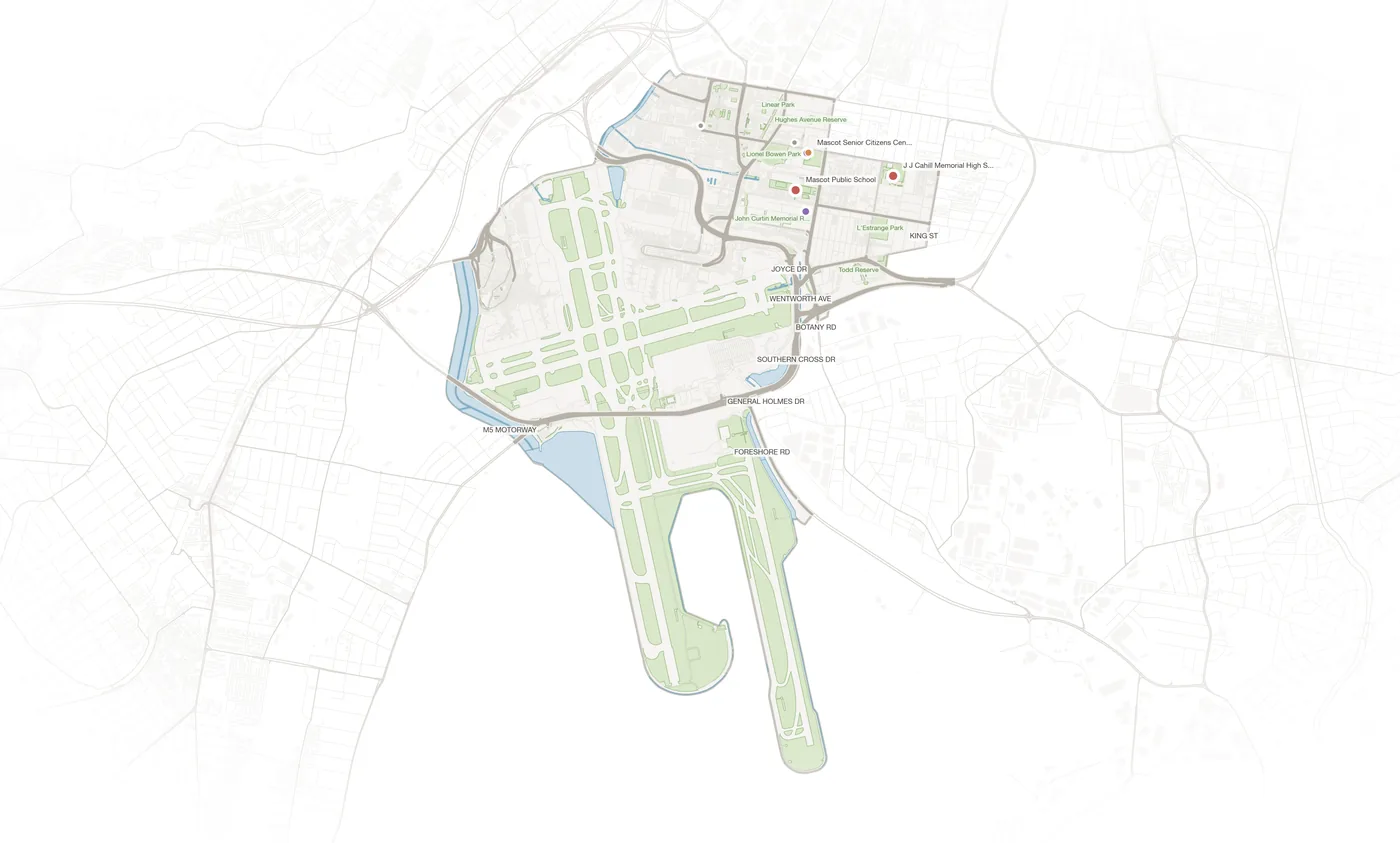 Mascot urban fabric map