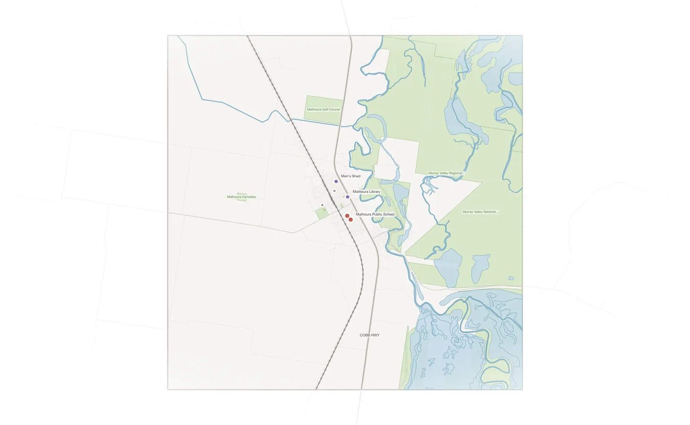 Mathoura urban fabric map