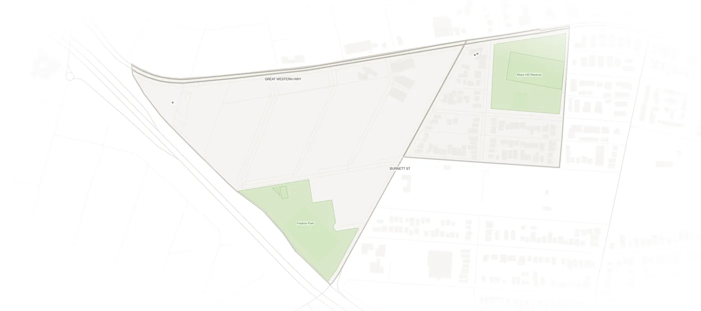 Mays Hill urban fabric map