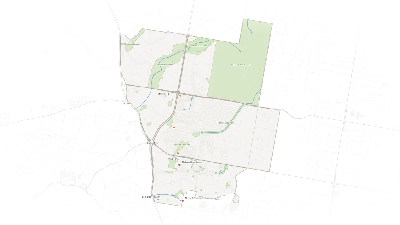 Mcdowall urban fabric map