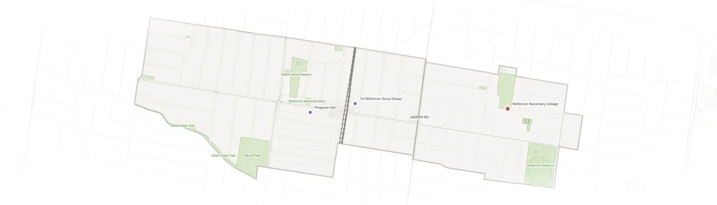 Mckinnon urban fabric map