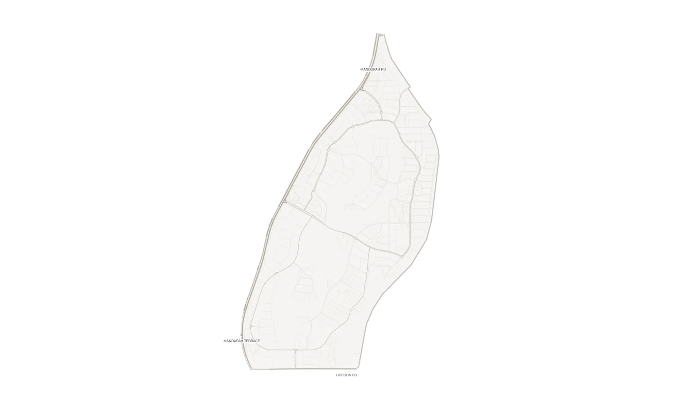 Meadow Springs urban fabric map