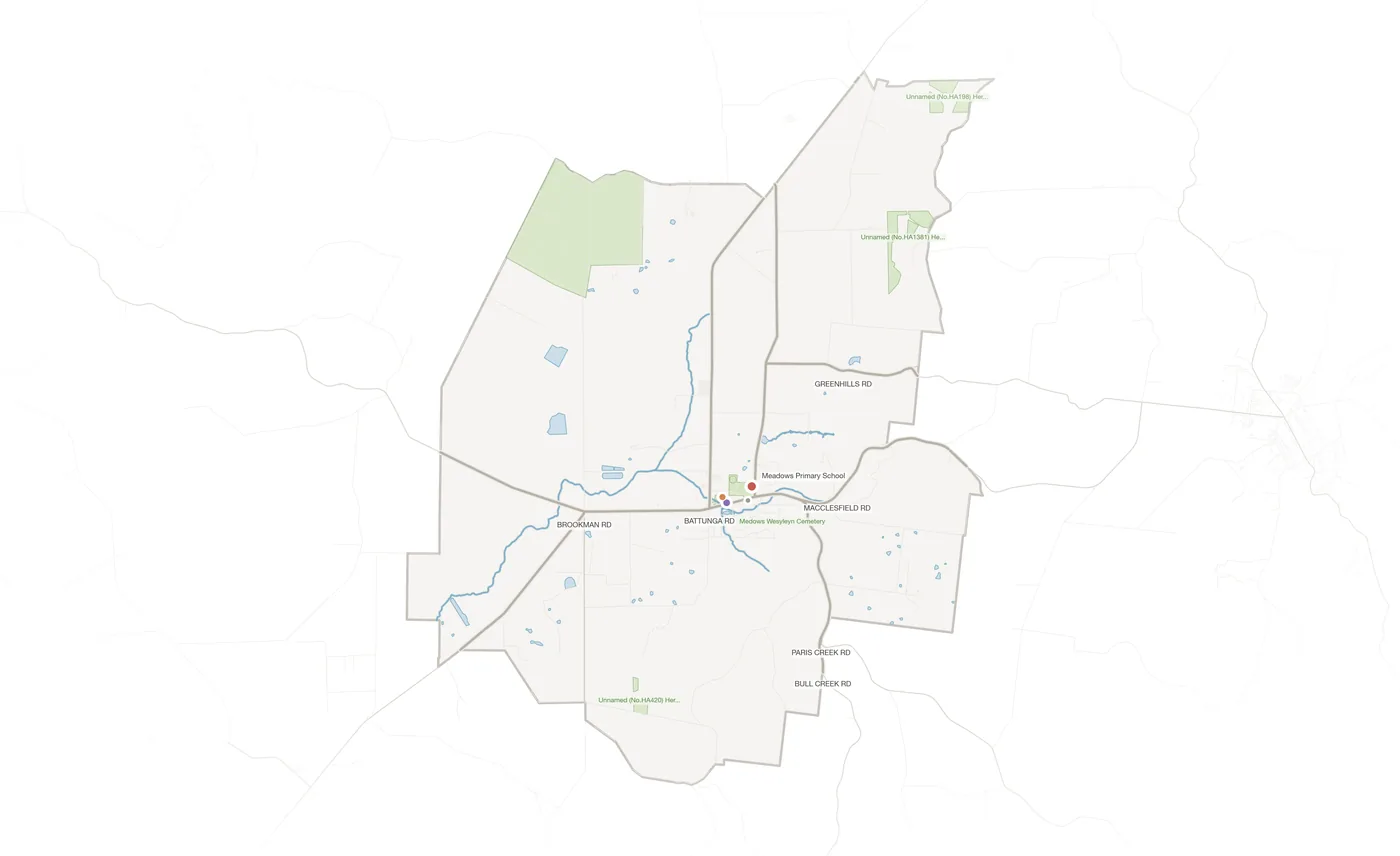 Meadows urban fabric map