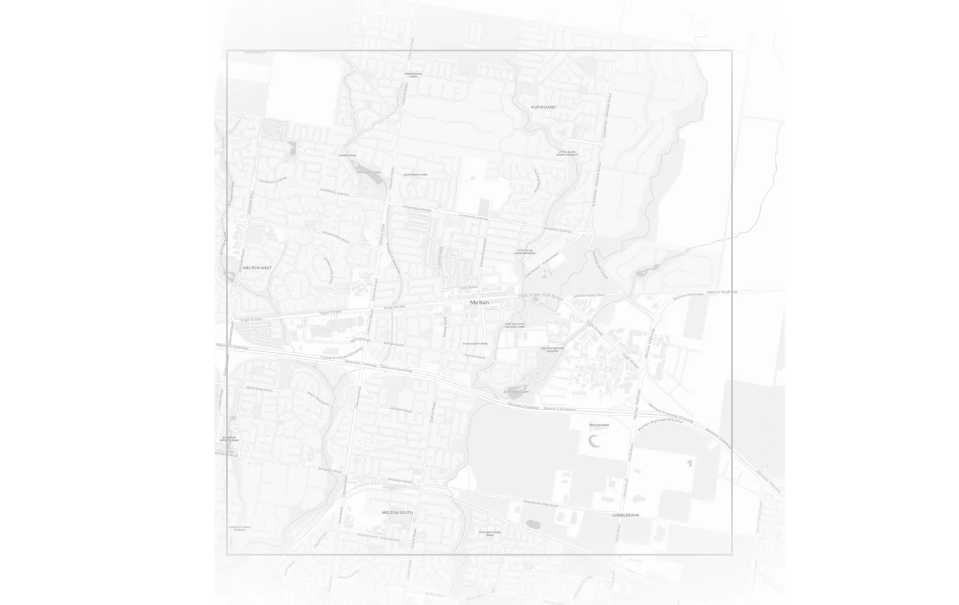 Melton urban fabric map