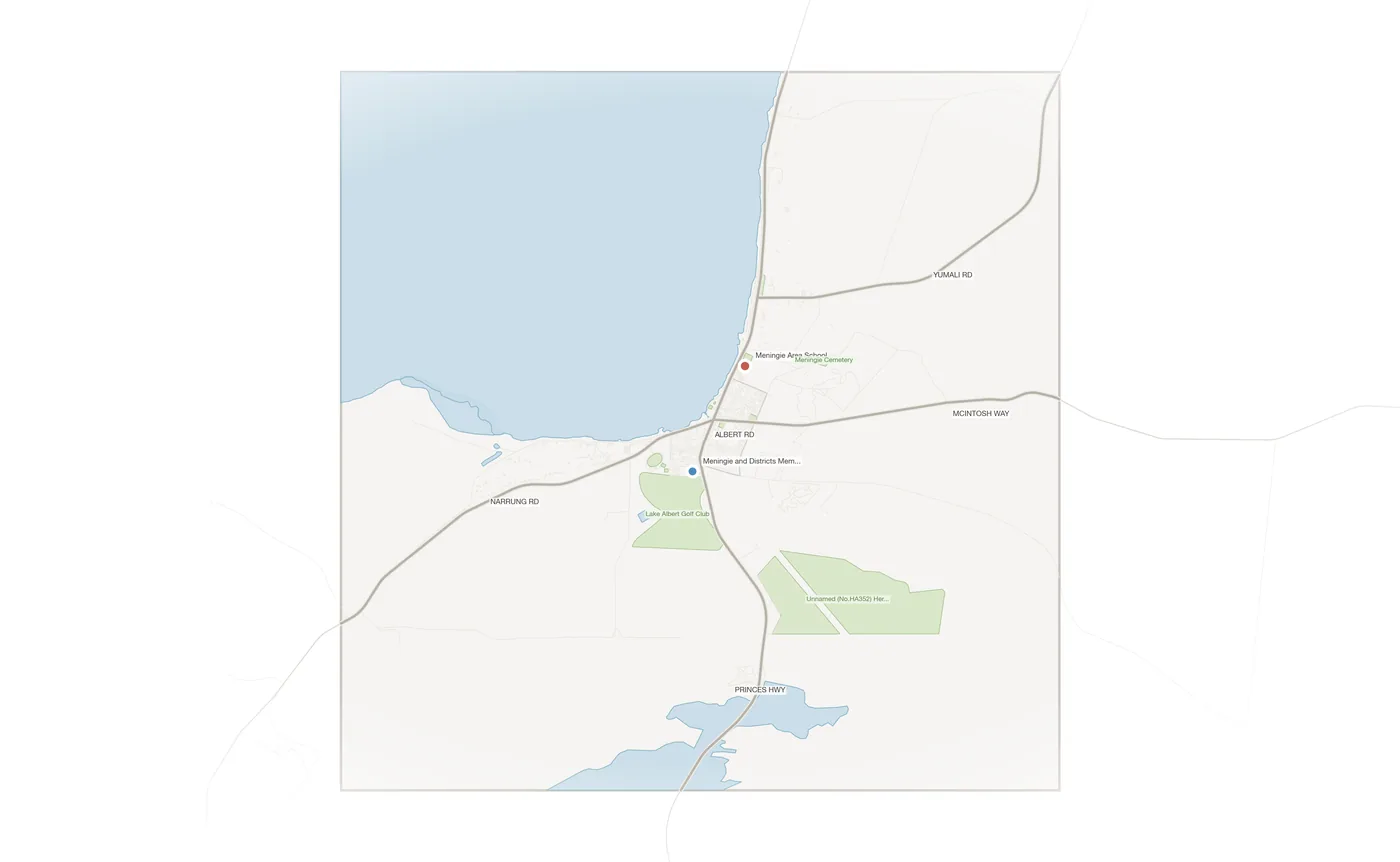 Meningie urban fabric map
