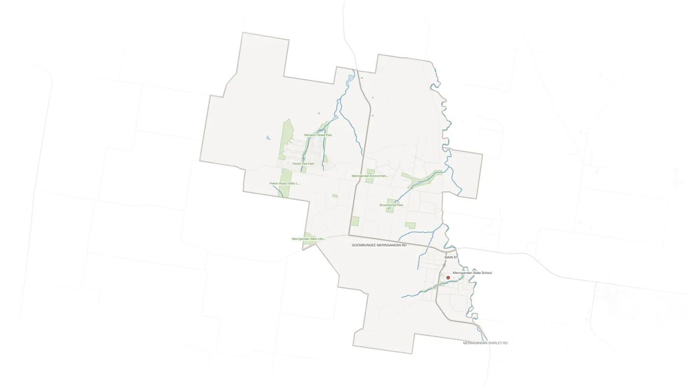 Meringandan West urban fabric map