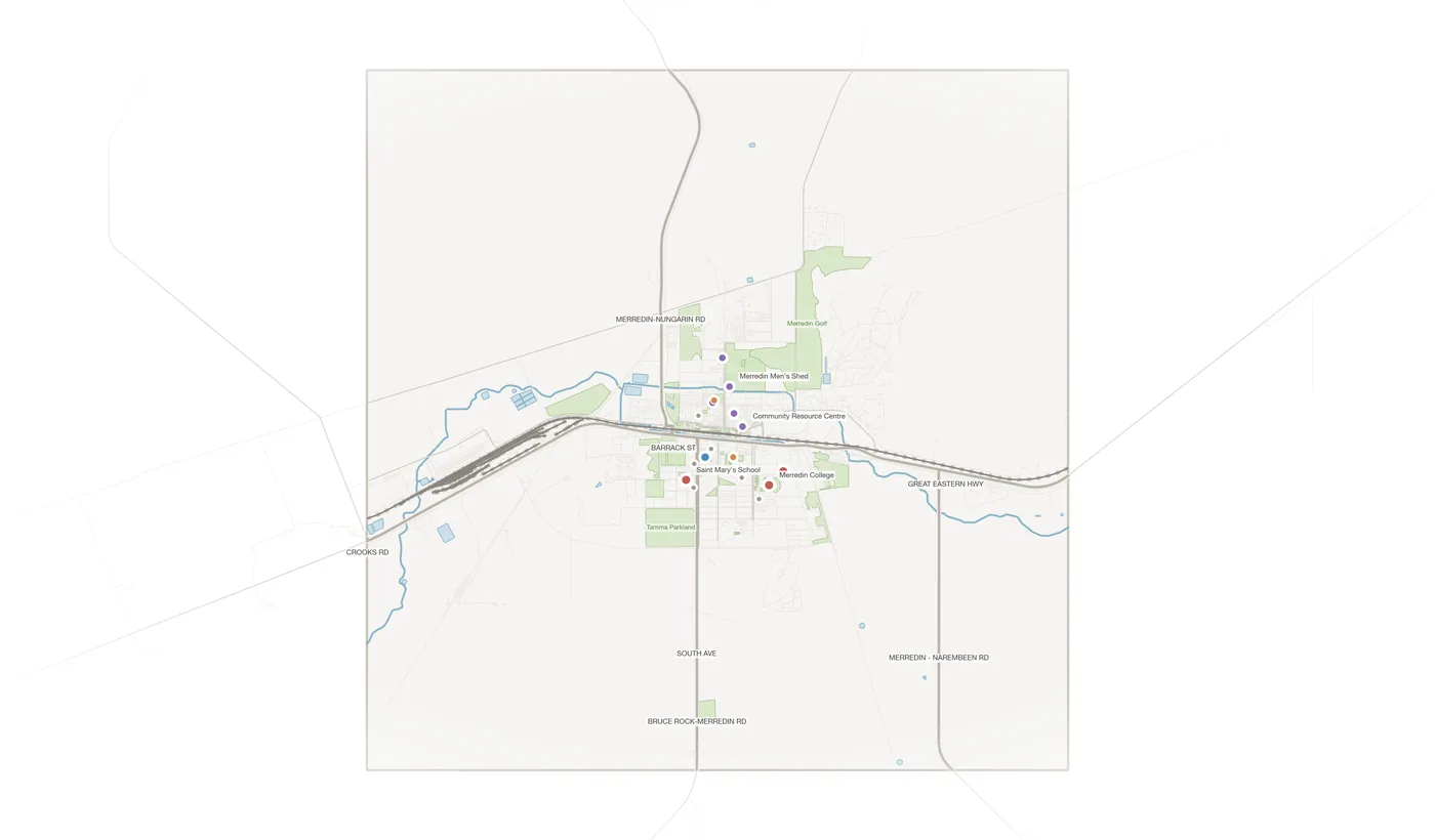 Merredin urban fabric map