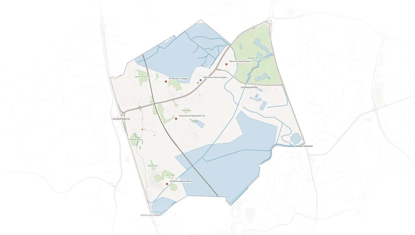Merrimac urban fabric map