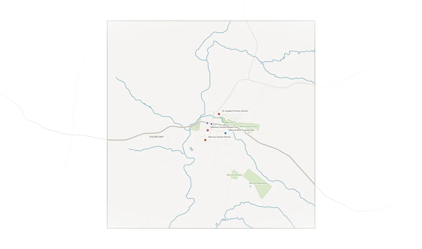 Merriwa urban fabric map