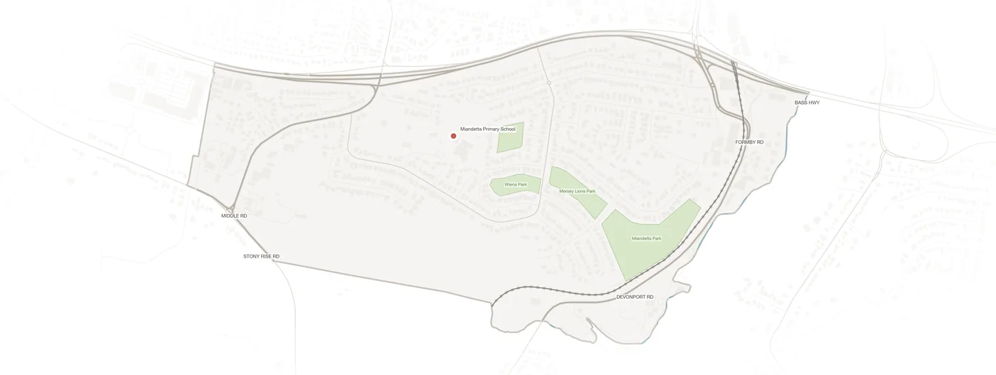 Miandetta urban fabric map