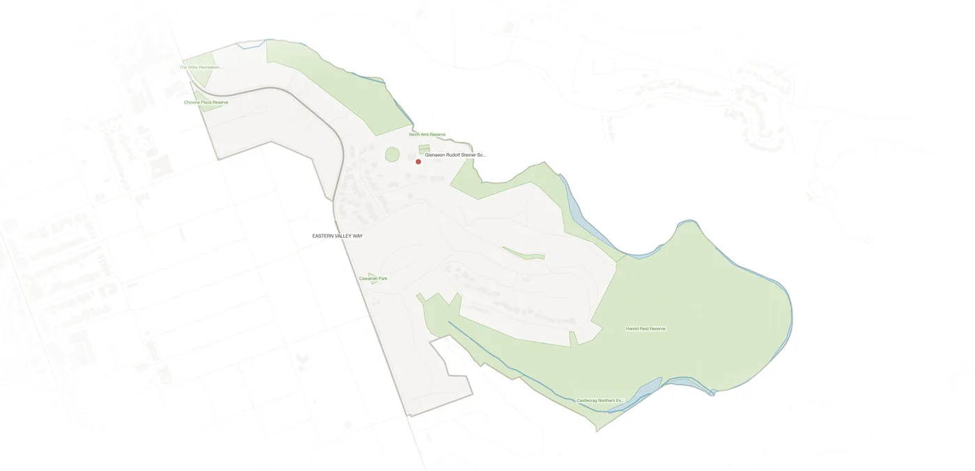Middle Cove urban fabric map