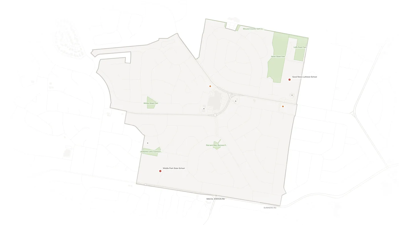 Middle Park urban fabric map