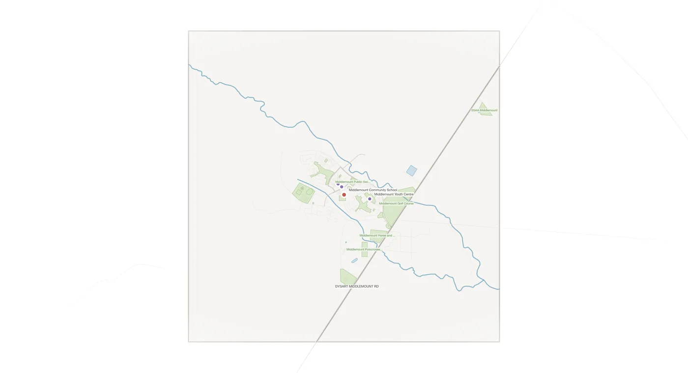 Middlemount urban fabric map